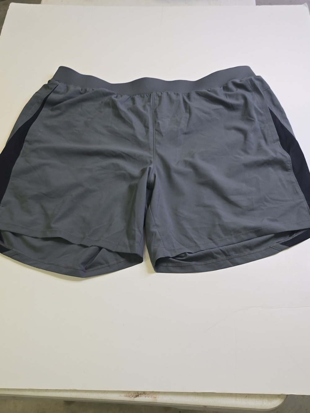 Under Armour Men's Athletic Shorts - Gray with Black Panels